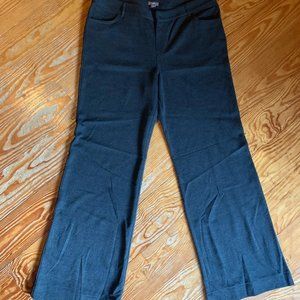 J.Jill nwot $99  Heathered Charcoal wide leg 5 pkt ponte knit pants 14